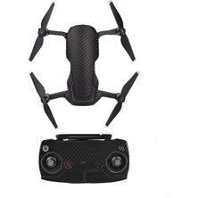 Profisher Dji Mavic Air Için Siyah Karbon Grain Su Geçirmez Pvc Cilt Çıkartma Seti