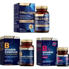 Nutraxin  Takviyesi 30  Tablet + B12 Vitamini  60 Dilaltı  Tableti + B Vitamin Complex 60  Tablet