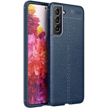 ZORE Galaxy S21 Fe Kılıf Zore Niss Deri Desenli Silikon Kılıf