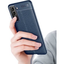 ZORE Galaxy S21 Fe Kılıf Zore Niss Deri Desenli Silikon Kılıf