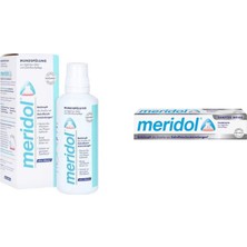 Meridol  Ağız Bakım Suyu 400 Ml +Meridol Gentle White Diş Macunu 75 Ml