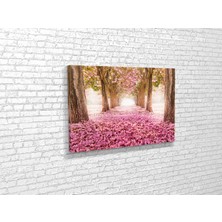 Tablo 360 Çicekli Yol Kanvas Tablo