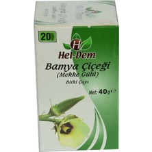 Hel-Dem Bamya Çiçeği Mekke Gülü Bitki Çayı 2 gr x 20 Süzen Poşet 40 gr