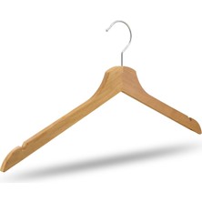 Nyn Ahşap Elbise Gömlek Askısı Naturel Renk 100 Adet