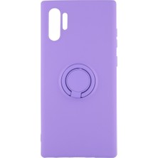 Nettech Samsung Galaxy Note 10 Plus Uyumlu Viktor Yüzüklü Silikon Kılıf