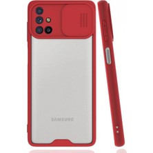 Nettech Samsung Galaxy M51 Uyumlu Platin Kamera Kızaklı Silikon Kılıf