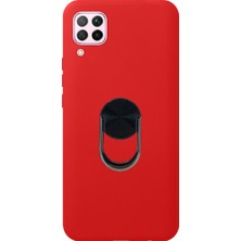 Nettech Huawei P40 Lite Uyumlu Leather Ring Nano Silikon Kılıf