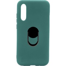 Nettech Huawei Y8P Uyumlu Leather Ring Nano Silikon Kılıf