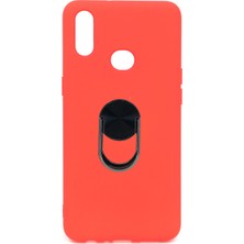 Nettech Samsung Galaxy A10S Uyumlu Leather Ring Nano Silikon Kılıf