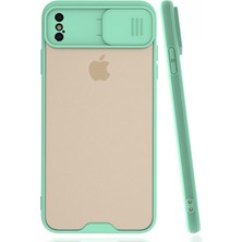 Nettech Apple iPhone Xs Max Uyumlu Platin Kamera Kızaklı Silikon Kılıf