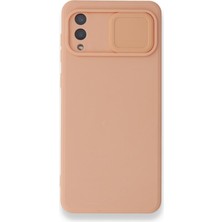 Nettech Samsung Galaxy A02 Uyumlu Kızaklı Kamera Korumalı Silikon Kılıf