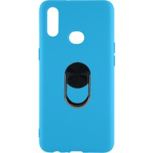 Nettech Samsung Galaxy A10S Uyumlu Leather Ring Nano Silikon Kılıf