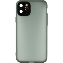 Nettech Apple iPhone Xs Max Uyumlu Matte Frame Seri Silikon Kılıf