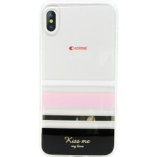 Comman Apple iPhone Xs Max Uyumlu Comma Taşlı Silikon Kılıf