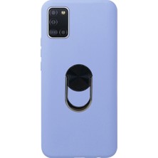 Nettech Samsung Galaxy A31 Uyumlu Leather Ring Nano Silikon Kılıf