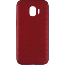 Nettech Samsung Galaxy J250 J2 Pro Uyumlu Timsah Deri Desen Silikon Kılıf