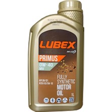 Lubex Primus 0W-40 MV 1 Litre Motor Yağı ( Üretim Yılı: 2022 )