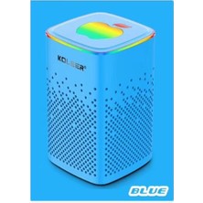 PrimeX Plus Premium Koleer S818M Bluetooth 5.0 Rgb 5W 70Hz Kablosuz Hoparlör Mavi