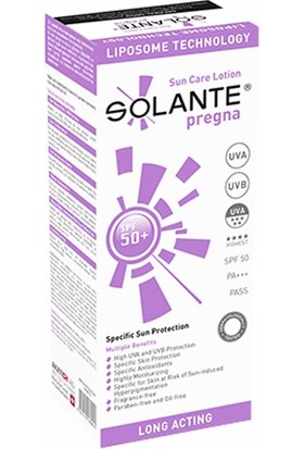 Solante Pregna Spf 50+ 150 ml Gebelik Dönemi Için Özel Güneş Koruma Kremi