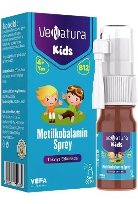 Venatura Çocuklar Için B12 Vitamini (Metilkobalamin) 5 ml Sprey
