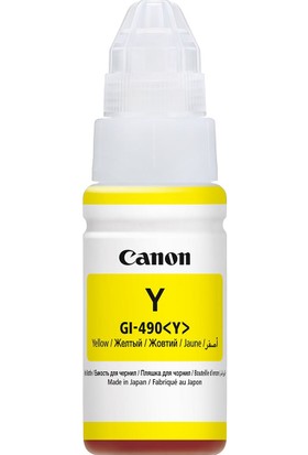 Canon GI-490 Y Orijinal Sarı Mürekkep Kartuşu