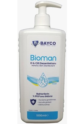 Bayco Bioman Dezenfektan 1 Lt