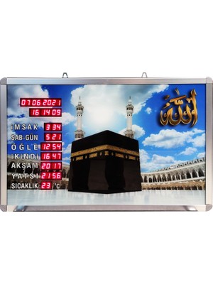 Elimkon Ultraviyole Baskılı Vakitmatik Ev Ofis Tipi 8 Farklı Ezan Okuyan