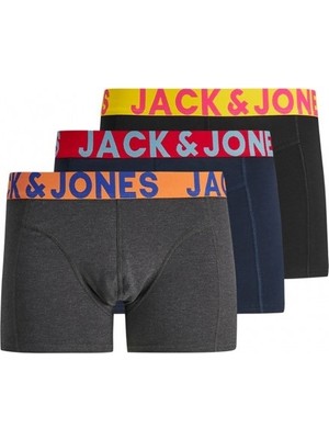Jack & Jones Jaccrazy Solid Trunks 3'lü Erkek Boxer 12151349KS