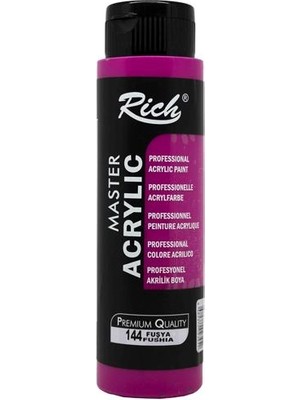 Rich Akrilik Boya 500 cc Fuşya Renk Hızlı Kuruma Özelliği ile Sanatçılar için