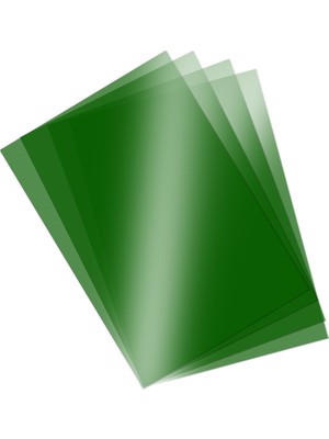 Ümraniye Hobi Sanat Asetat Kağıdı Şeffaf 250 Mikron A4 5'li Yeşil