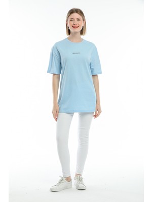 Superlife Oversize Brookyln Baskıl Tshirt