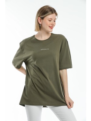 Superlife Oversize Brookyln Baskıl Tshirt