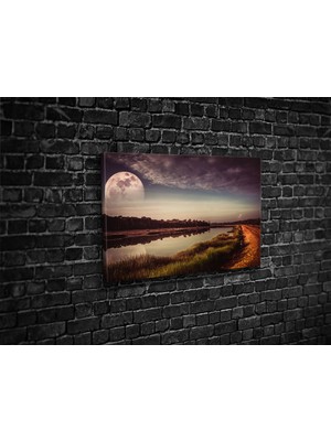 Tablo 360 Ay Manzarası Kanvas Tablo