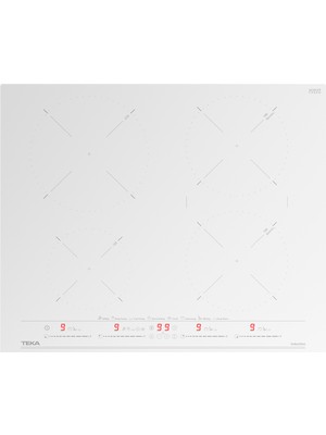 Teka - IZC 64630 WH - Ankastre Cam Seramik İndüksiyonlu Ocak - 7400 W - Beyaz - 60 cm - 112500027