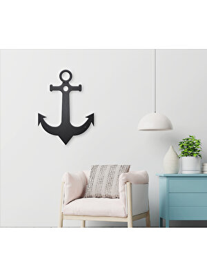 Twins Decorative Gifts Anchor Lazer Kesim Metal Duvar Dekoru