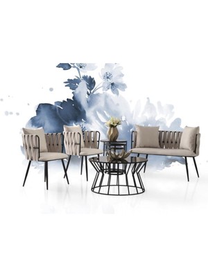 Erezoğulları Mobilya  Modern Bekleme Odası Ofis Oturma Grubu Mobilyası 2+1+1