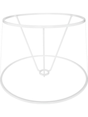 Lumen İstanbul 45'lik Konik Lambader Çerçeve Takımı Beyaz 100'LÜ