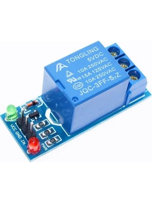 SANEC Tek Kanallı 5V Röle Modülü Tekli Röle Kartı 1 Kanal Arduino Relay