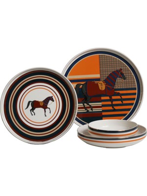 Lucky Art Lyxı 014 Miriam 24 Parça Bone Yemek Takımı