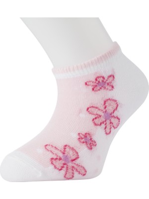 Moyra Socks 4'lü Çiçek Desen Unisex Bebek Patik Çorap