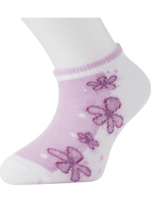 Moyra Socks 4'lü Çiçek Desen Unisex Bebek Patik Çorap