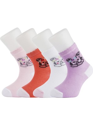 Moyra Socks 4'lü Desenli Unisex Bebek Çorabı