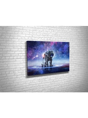 Tablo 360 Astronot Kanvas Tablo