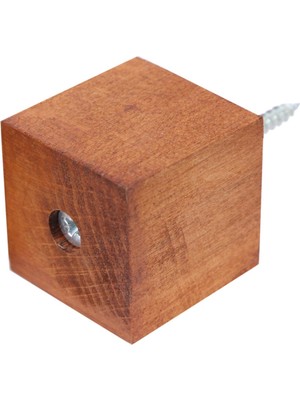 X-Perk Masa Sandalye Mobilya Ünite Kanepe Sehpa Koltuk Ahşap Takoz Ayak Yükseltici 6'lı Set Boy 4 cm En 4x4 cm Kahve