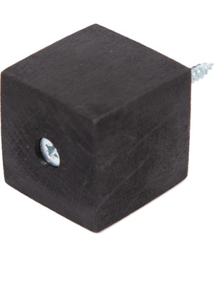 X-Perk Masa Sandalye Mobilya Ünite Kanepe Sehpa Koltuk Takoz Ahşap Ayak Yükseltici 6'lı Set Boy 4 cm En 4x4 cm Siyah