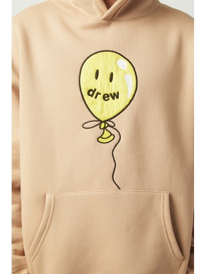 Trendiz Drew Balon Oversıze Sweatshirt Krem TR30012