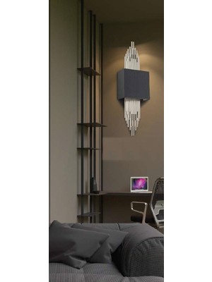 Lampa Luce Straordinario Modern Tasarım Aplik 85CM Krom