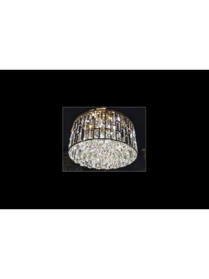 Lampa Lux Klasik Kristal Taşlı Modern Tavan Aydınlatması Avize 45CM