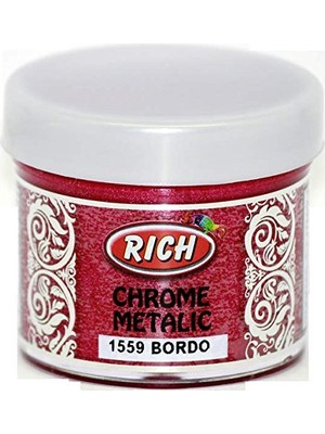 Rich Chrome Metalik Boya 60 cc N.1559 Bordo