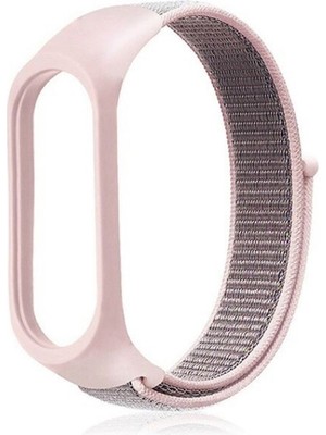 Case Street Xiaomi Mi Band 6 Kordon Cırtcırt Kumaş Kordon Velcro Bronz